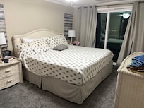 Comfy bed with plenty of nice pillows!
