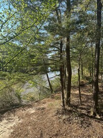 Instead of the soothing sound of the river, we got the soothing sound of the interstate
