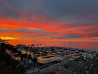 Sunrise and sunset every morning and evening