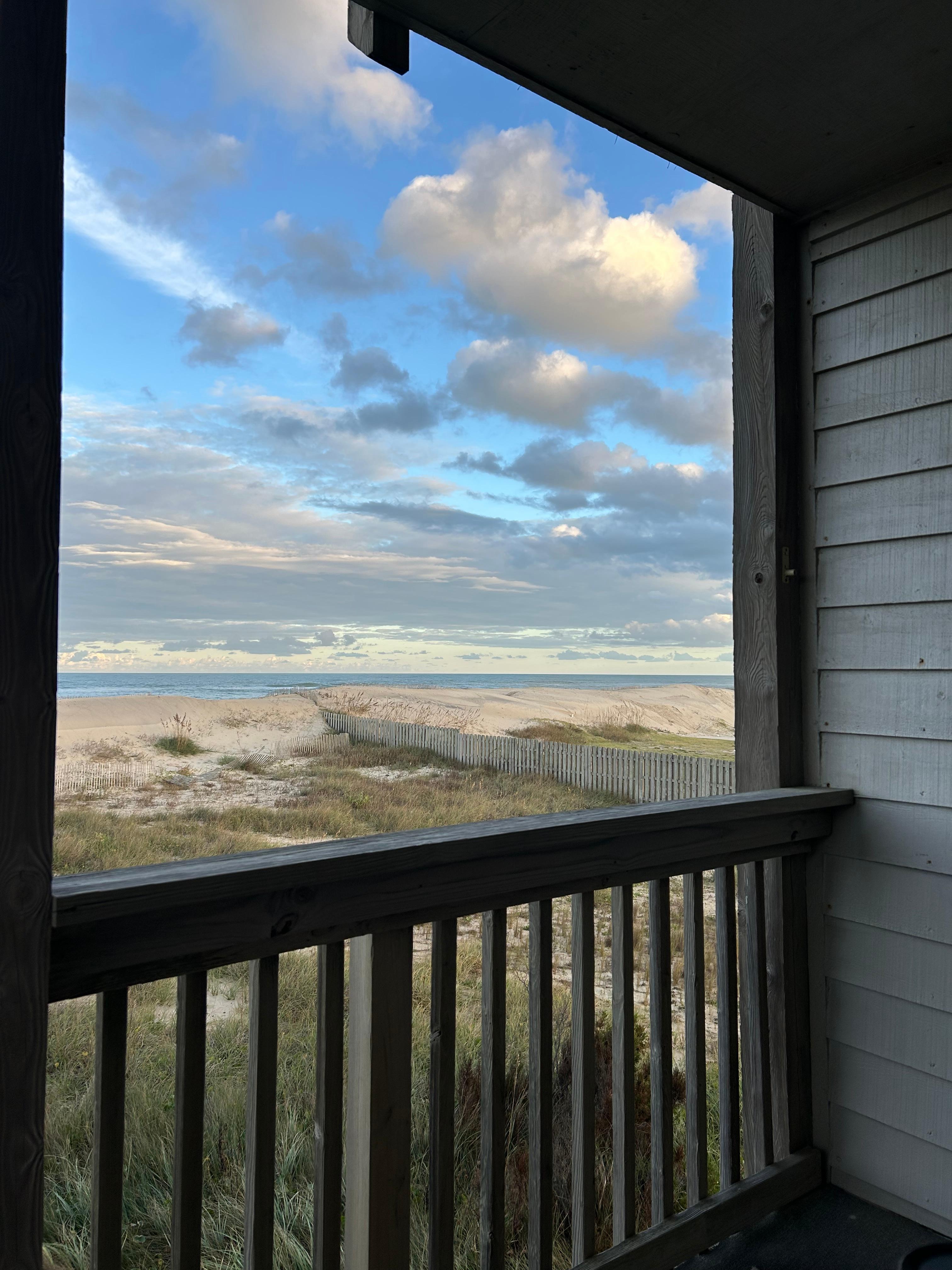 Sunrise from the deck