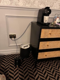 Had to put kettle on floor to boil water
