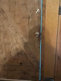 Front door needing weather stripping