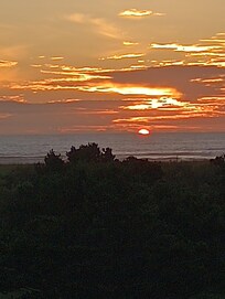 What a great sunset from the deck.