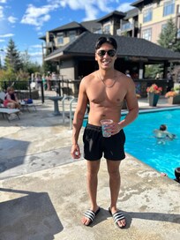 Enjoying the pool!