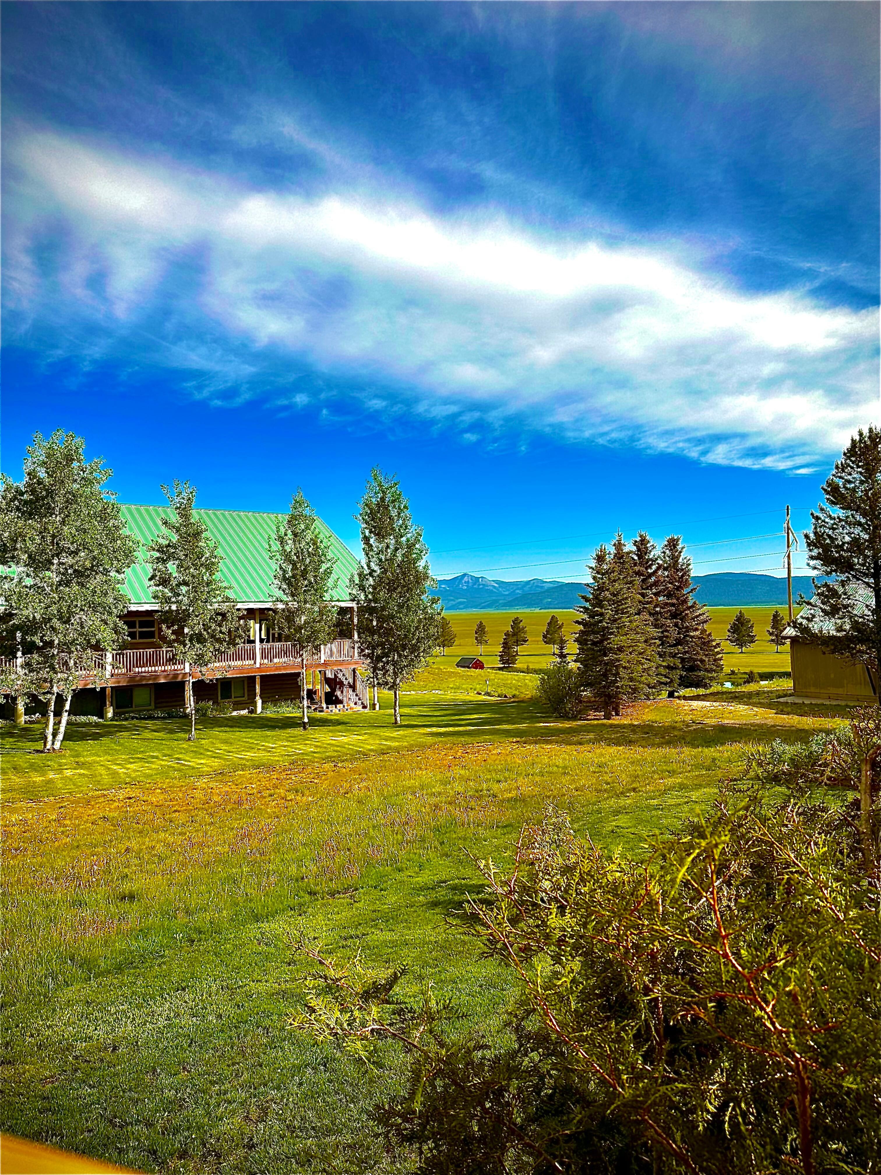 View from the porch.  