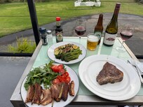 Early dinner at balcony