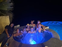 Beautiful time in hot tub.