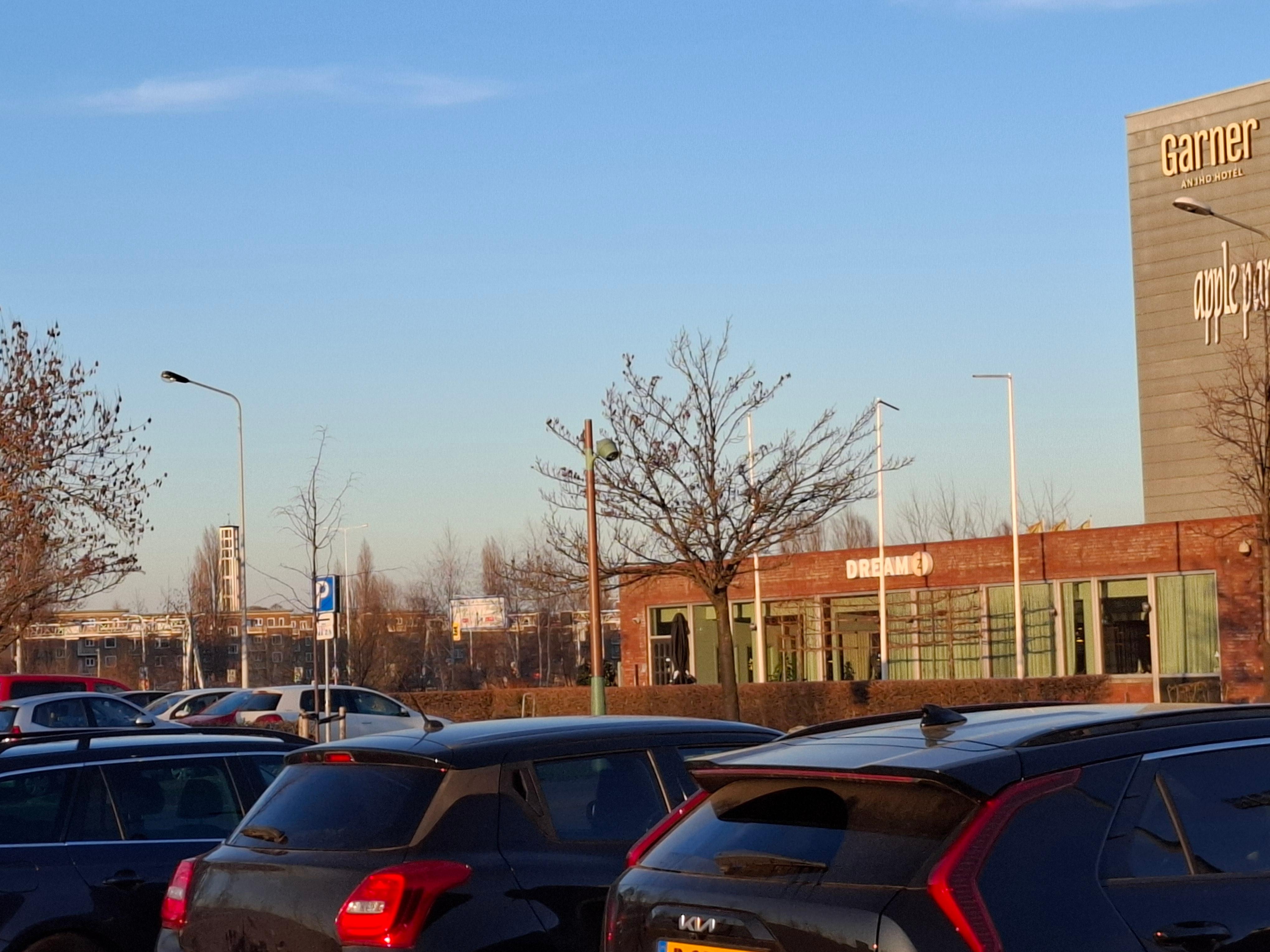 Parkeerplaats voor gratis parkeren. 