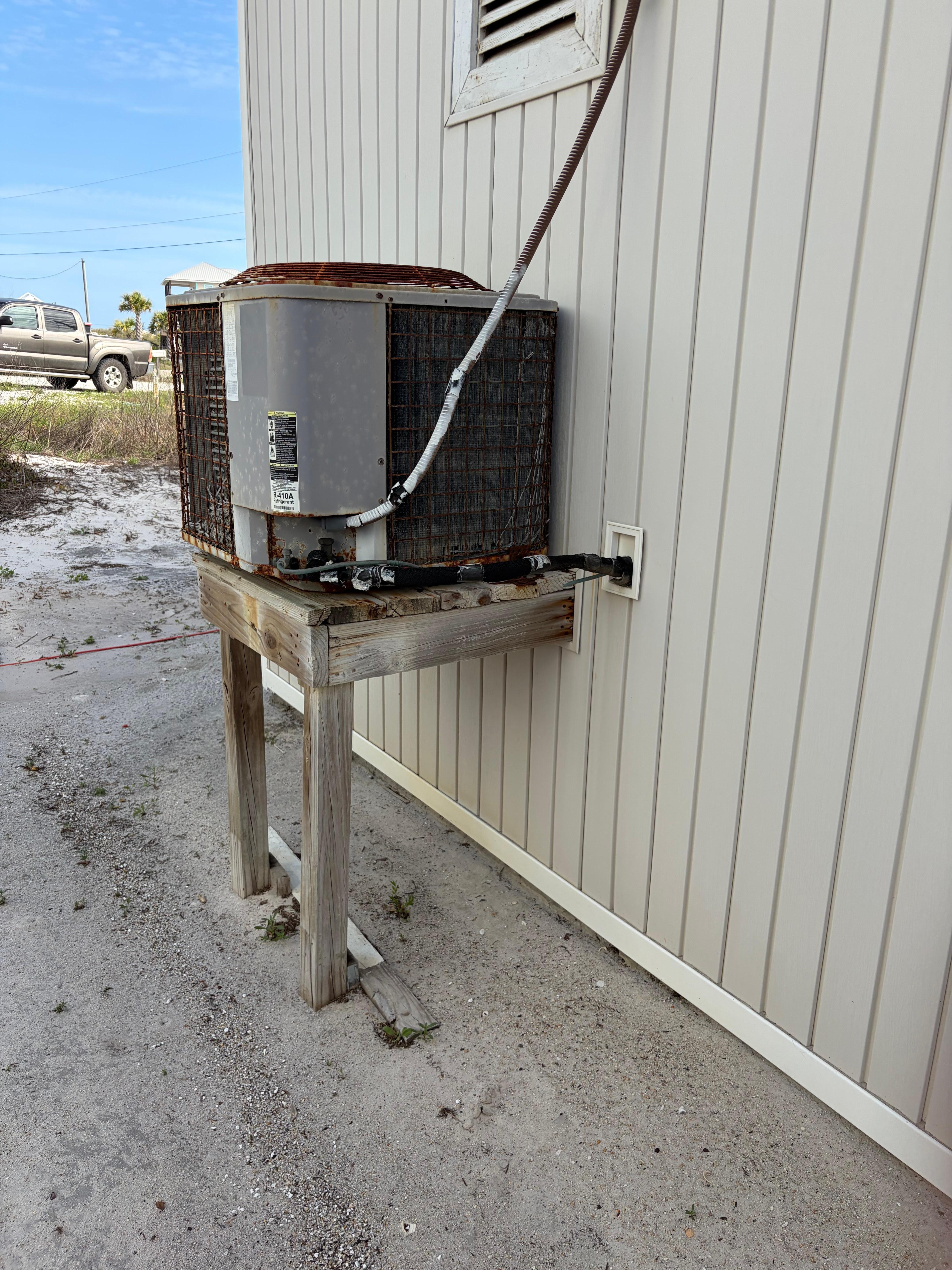 AC is on its last leg and somewhat loud and right below bedroom window.