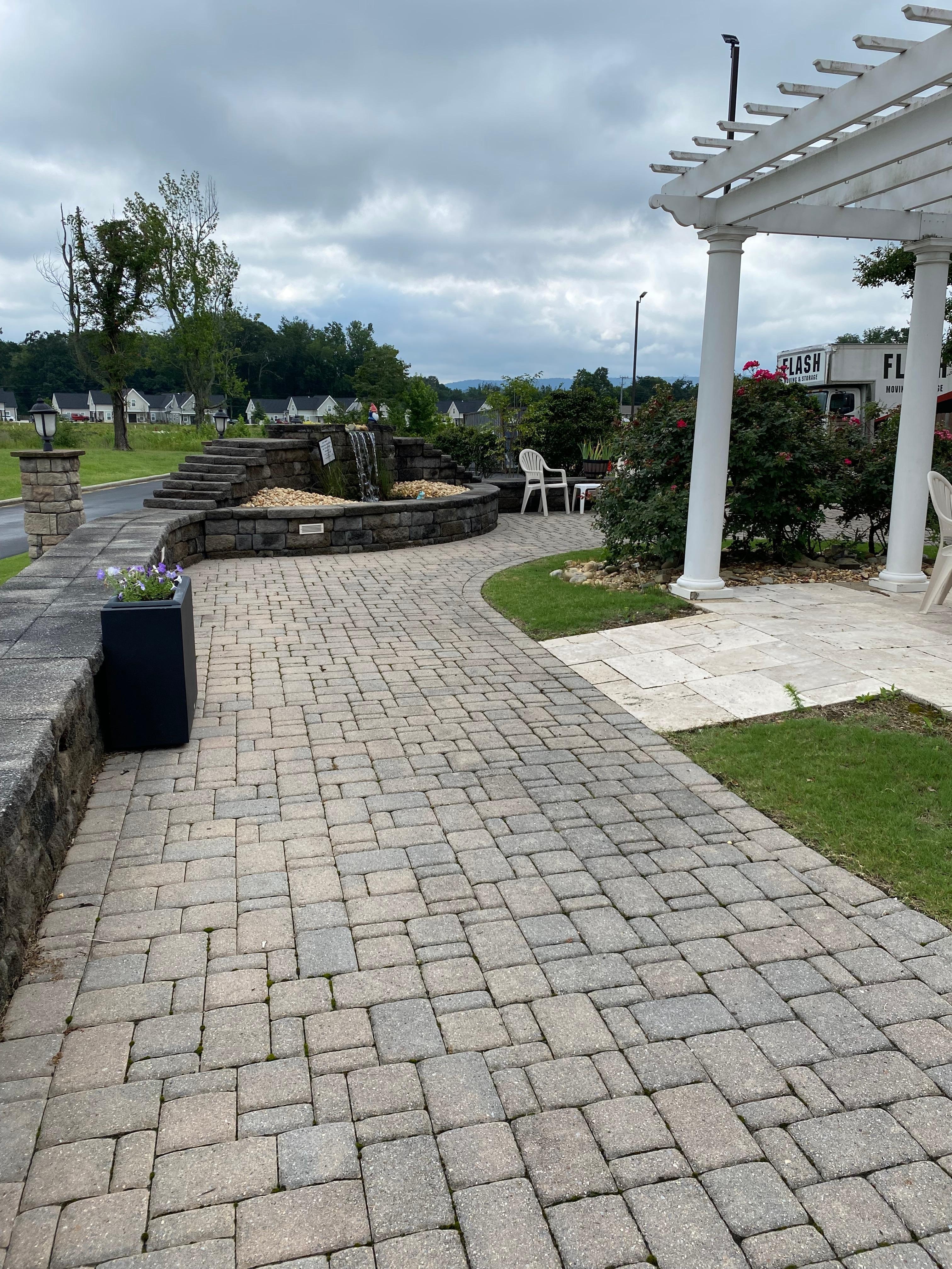 Fountain in back