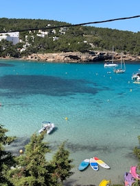 View of the beach from across the other side.