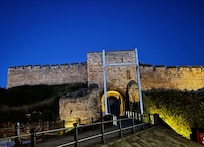 The view from the front of the hotel