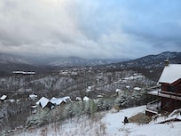 We enjoyed a little bit of snow during our stay.