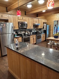 Spacious kitchen for 10 adults