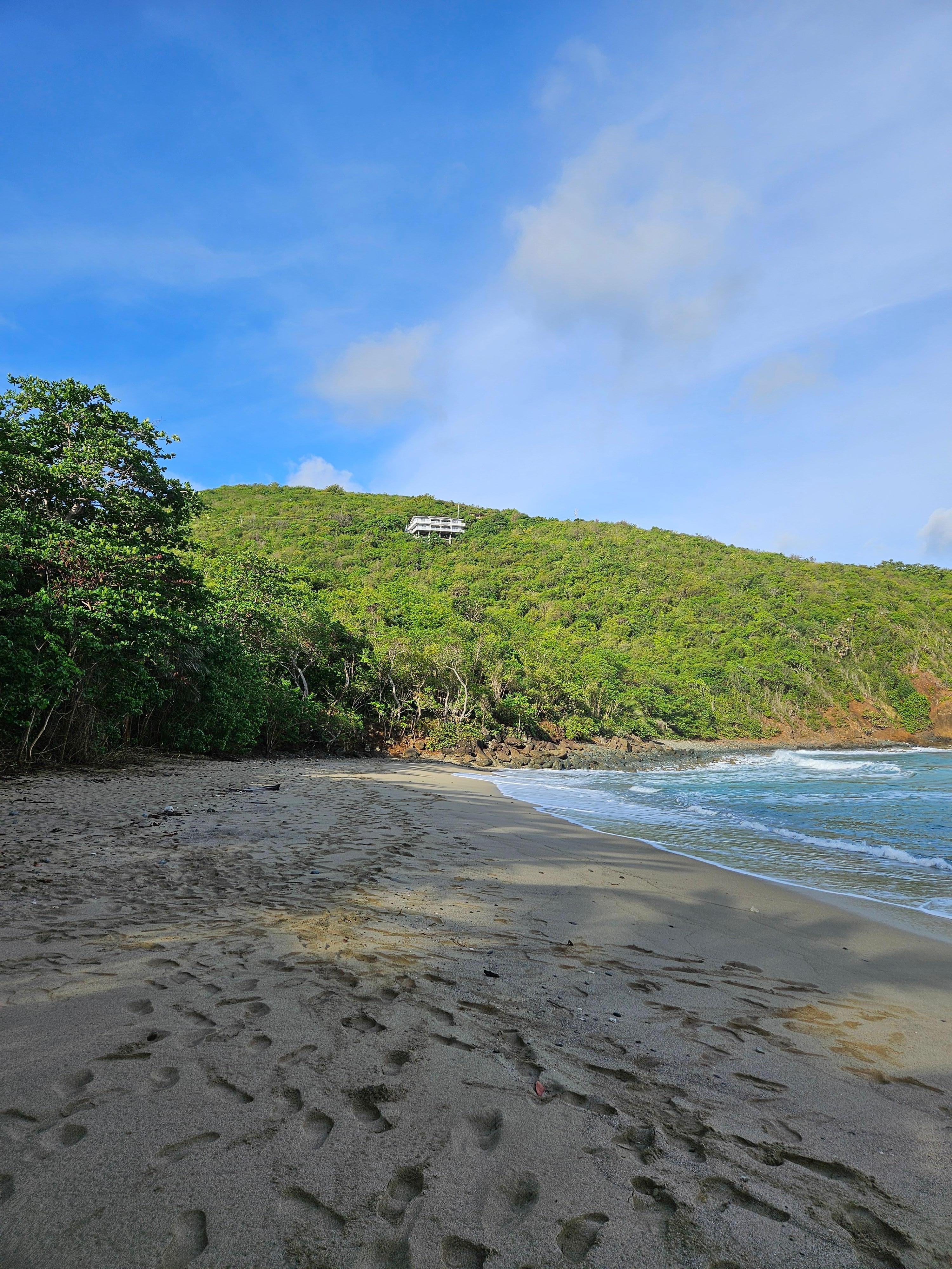 View of the house from the Santa Maria beach