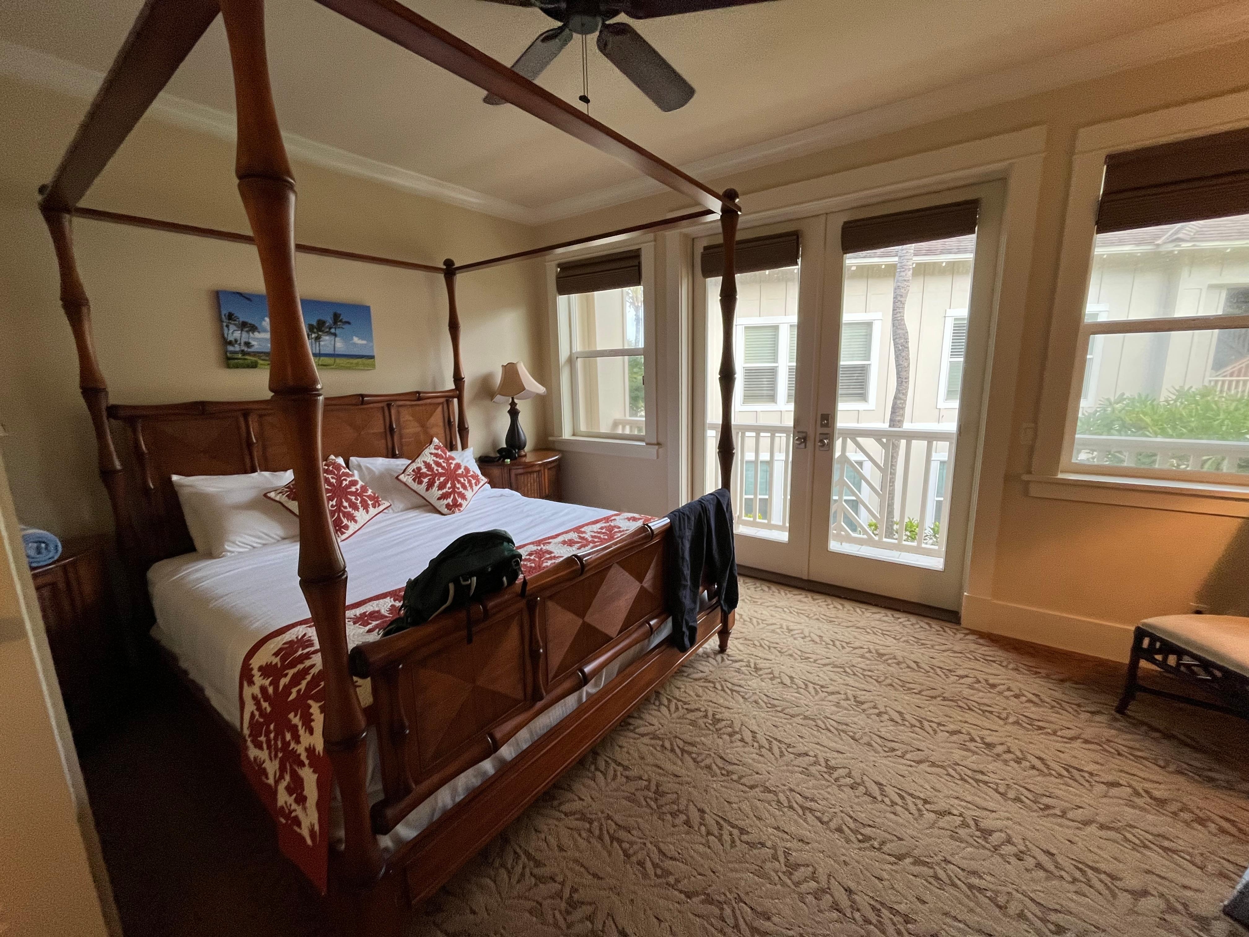 Very comfortable and spacious master bedroom 