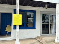 Rezoning application sign from two years sgo