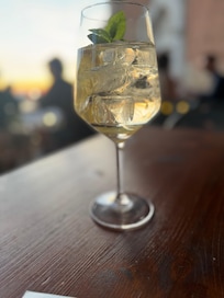 My first Hugo Spritz, which is truly wonderful!