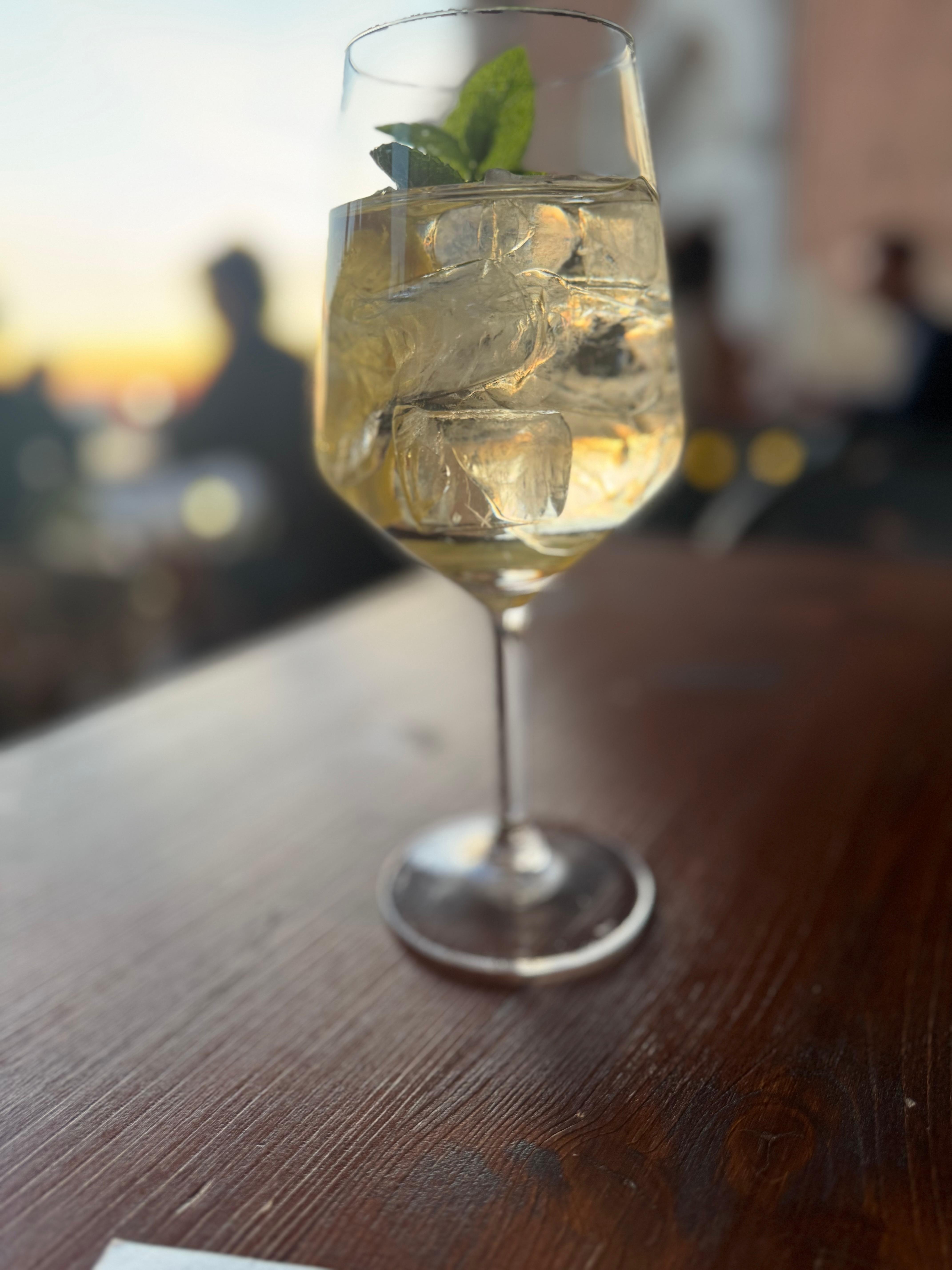 My first Hugo Spritz, which is truly wonderful!