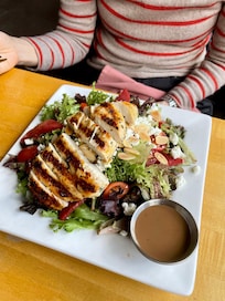 Winter salad with chicken breast