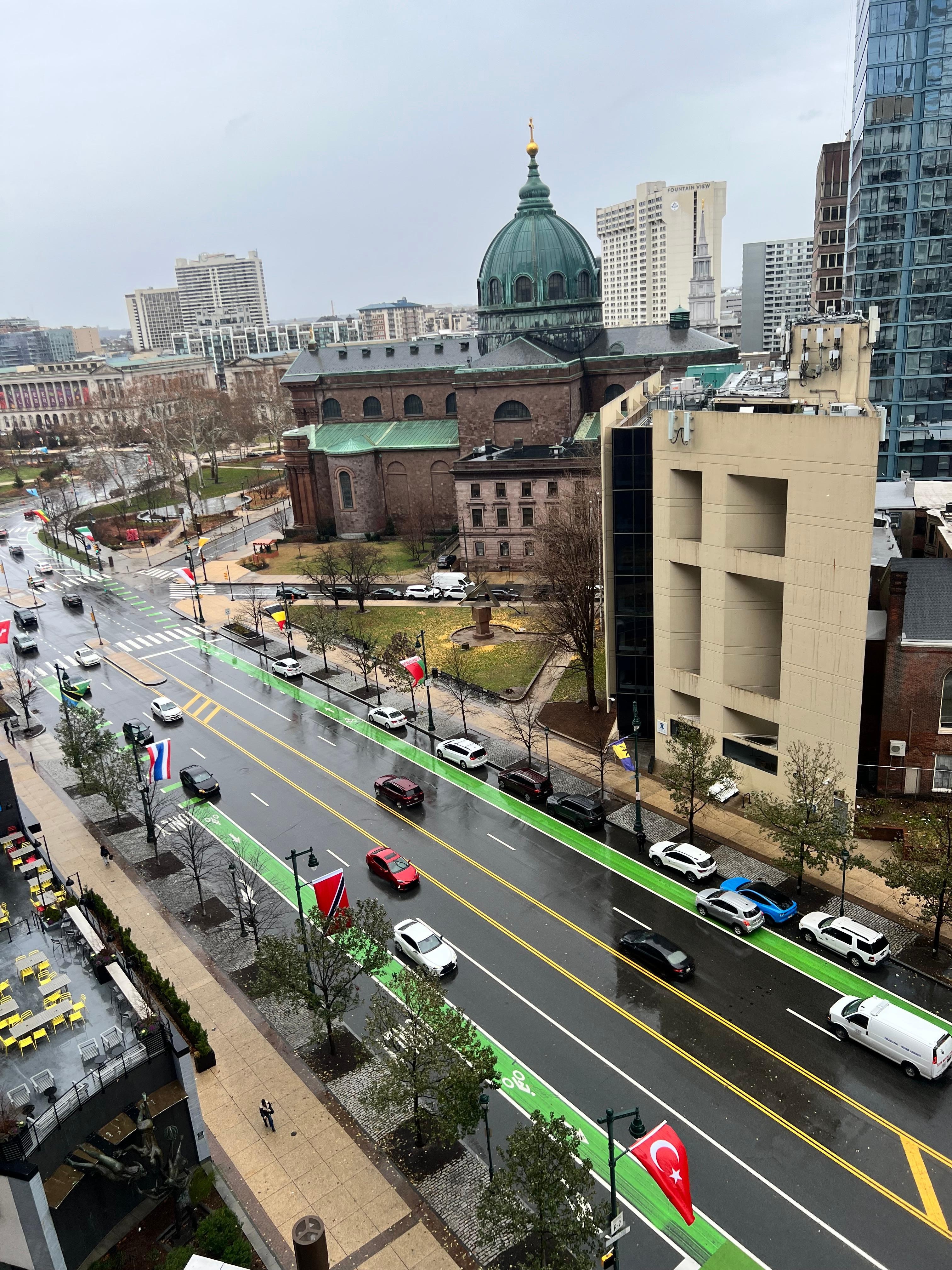 The view of Philly from my room