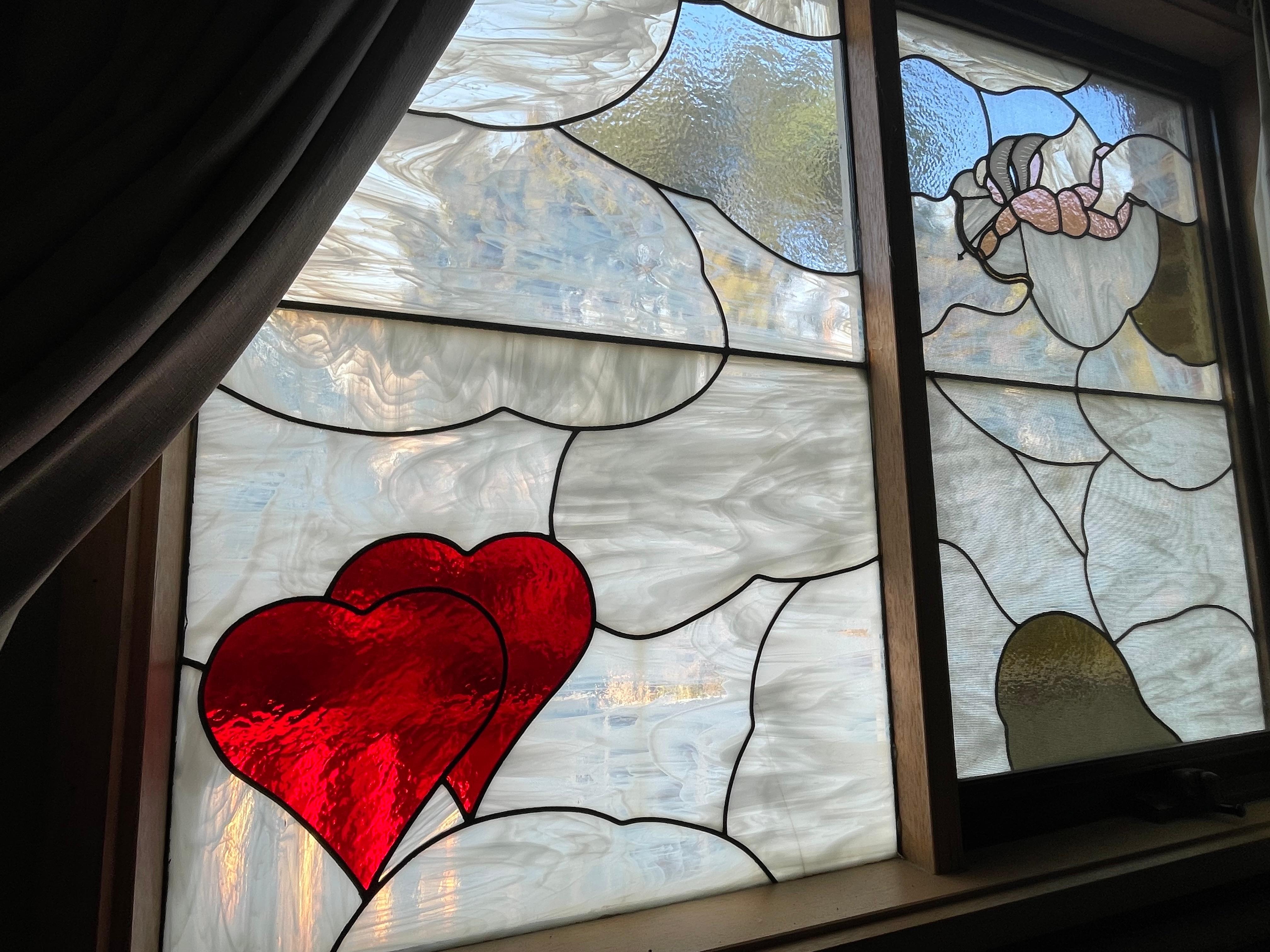 Stained glass window - so quaint!