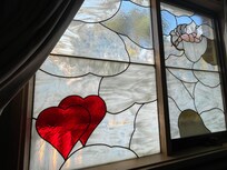 Stained glass window - so quaint!