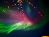 Directly above cabin 1st night. Had to look strait up