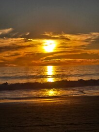 Beautiful sunset on the beach