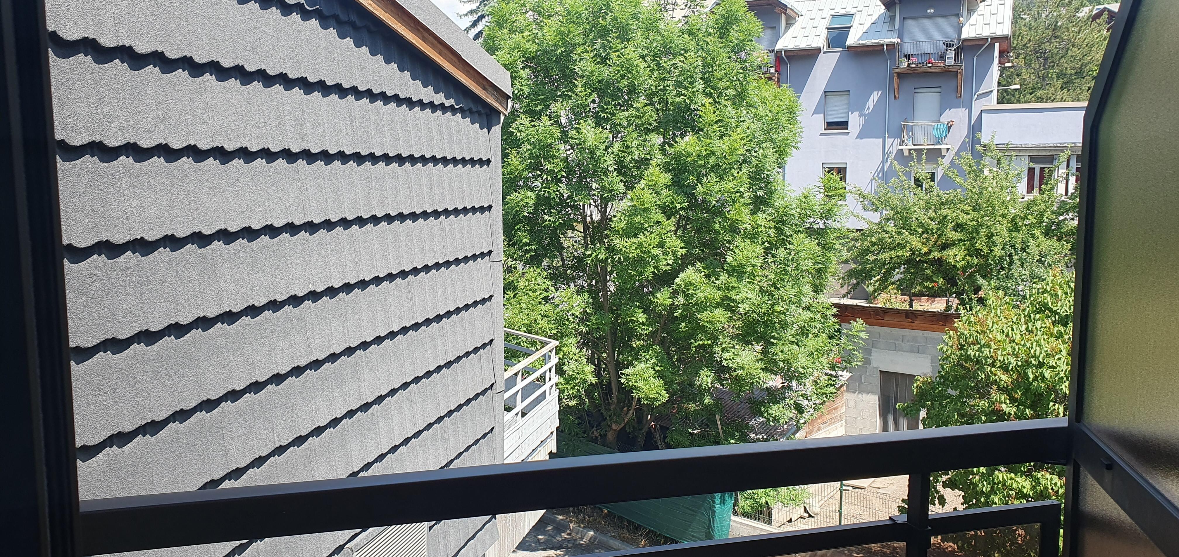 Der Blick aus unserem Zimmer - Bergblick ist das sicher nicht!