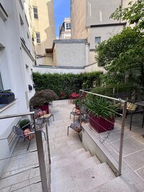 Private and very peaceful garden courtyard for breakfast and just relaxing.