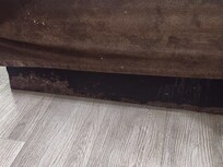 Bottom of the bed. Gross!