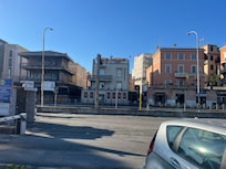 From across the street