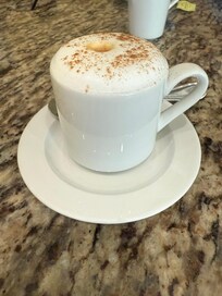 Cappuccino at breakfast