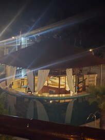 Pool And bar view from my room