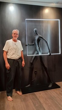 Artwork near the front desk.