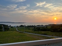 Sunset view from the deck