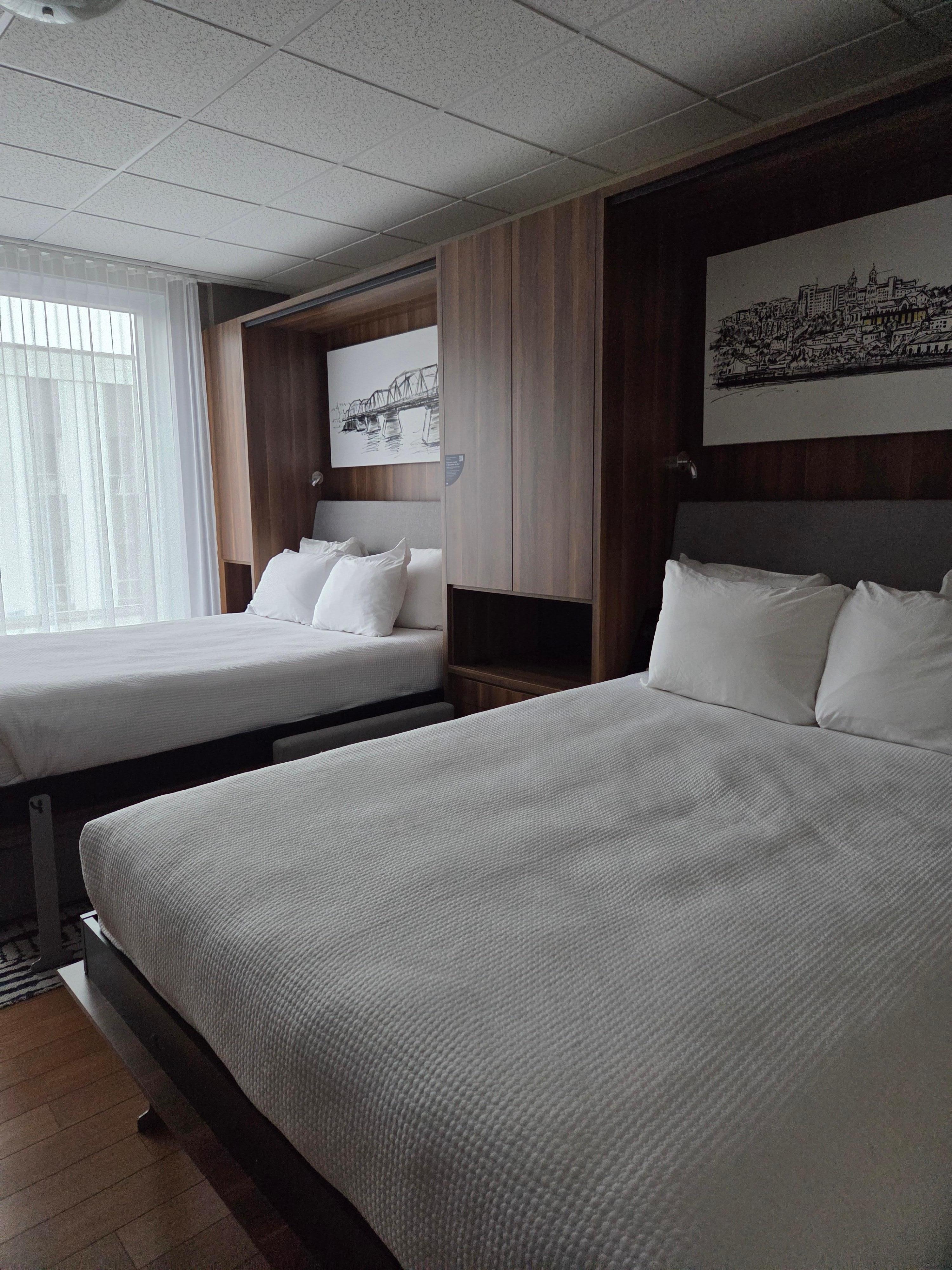Des chambres adaptés avec petite cuisinette.