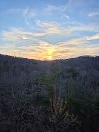 Sunset view from the porch.