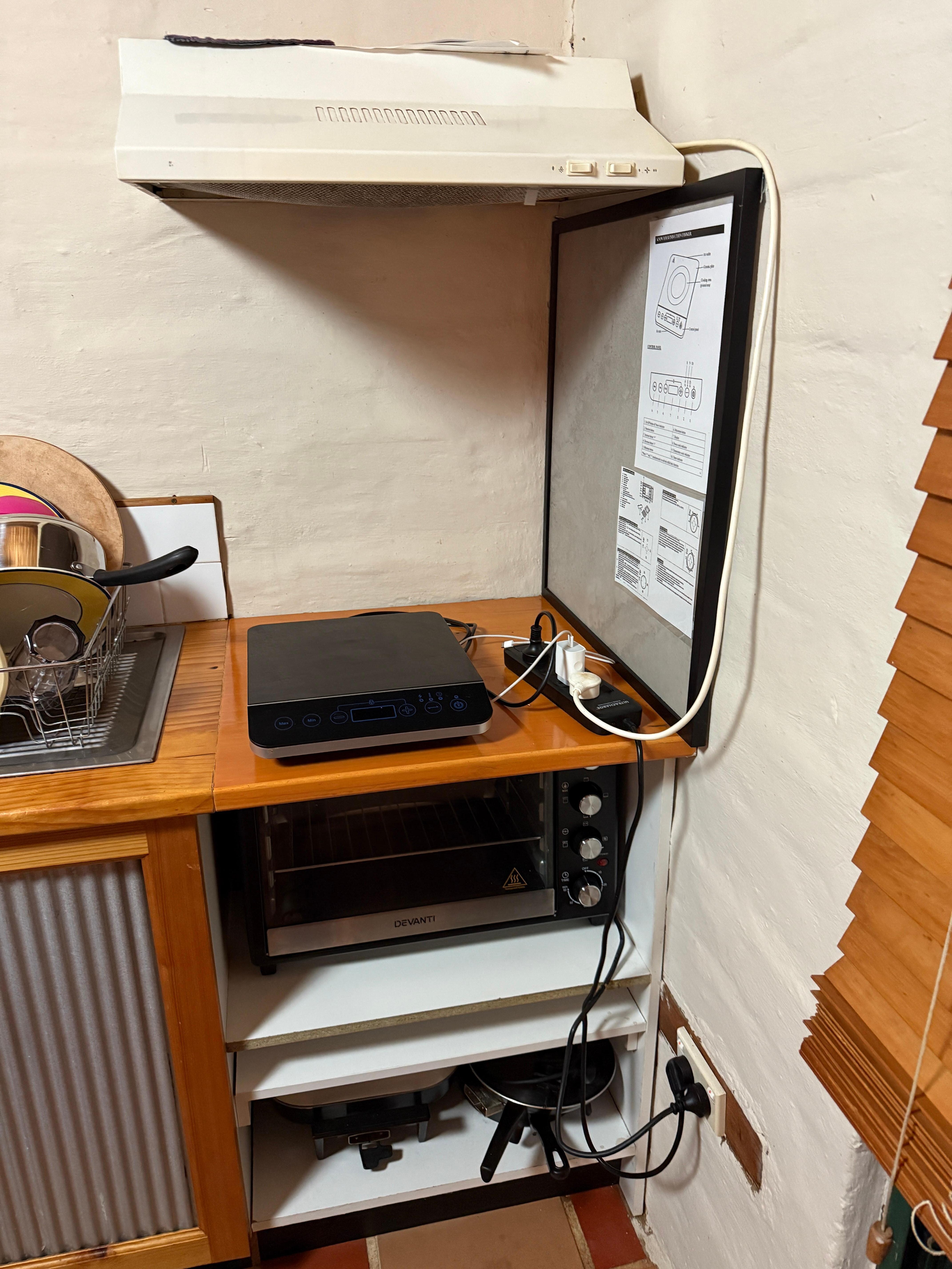 Just a single induction plate that wouldn’t work for us