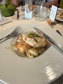 This was at the Amalfi Restaurant which requires a reservation.  It’s worth it… Food is delicious