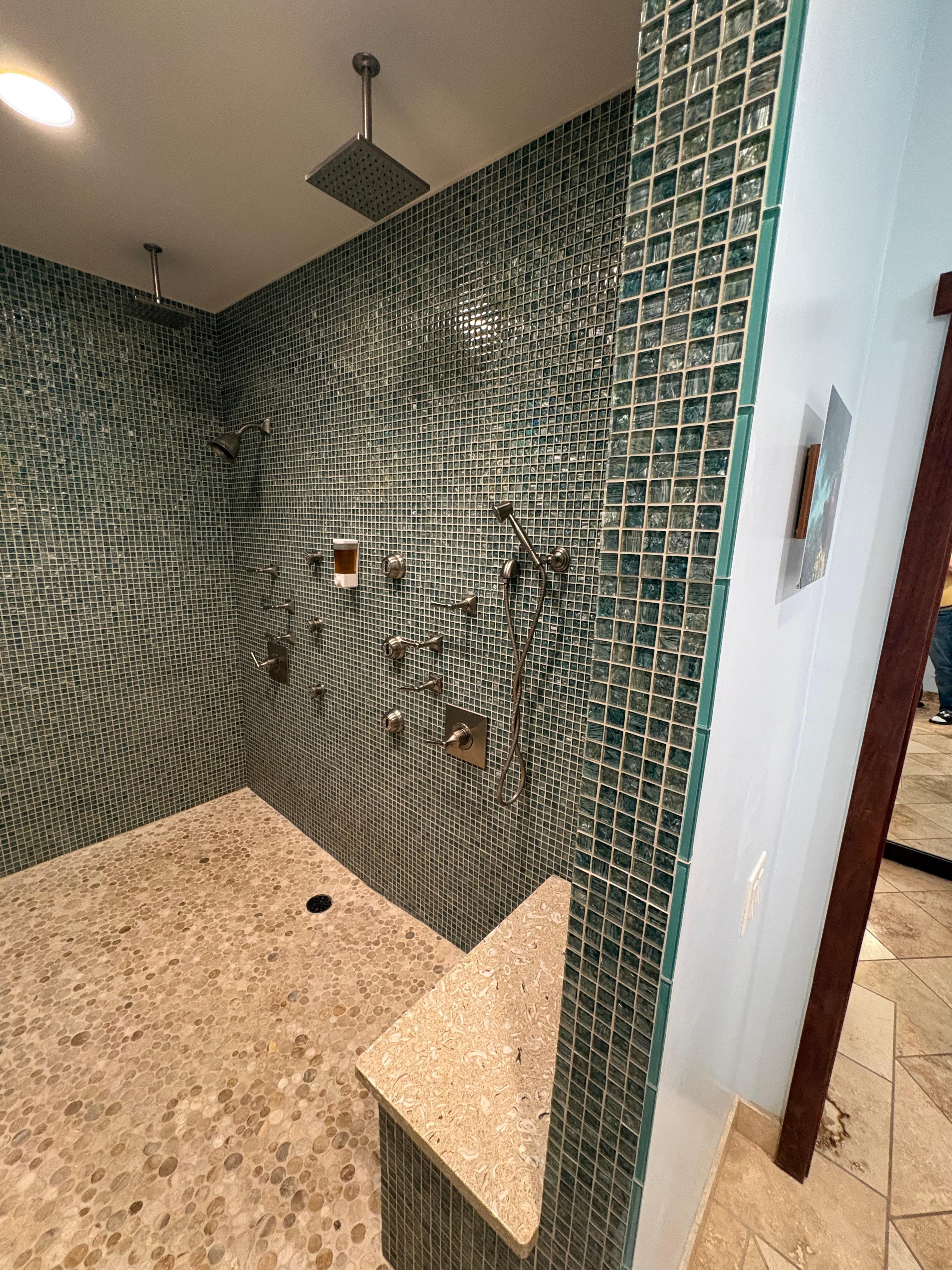 Massive double showers 