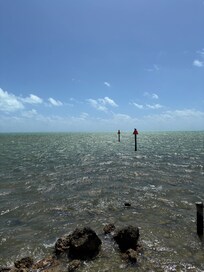 View from the shared beach area