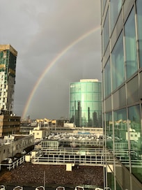 Rainbow from balcony