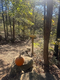 The entrance to one the hiking trails