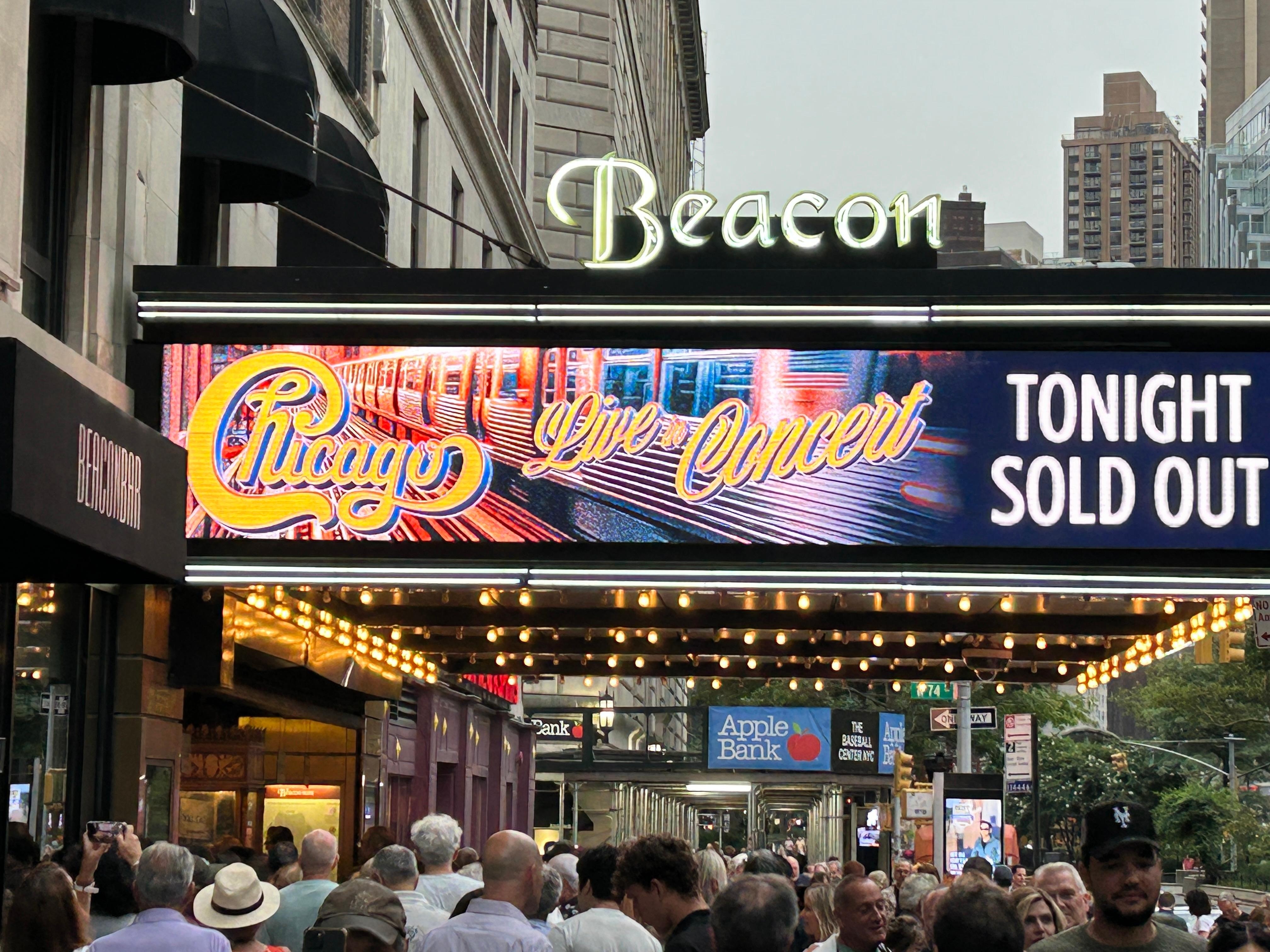 Concert at Beacon Theater a few blocks away!