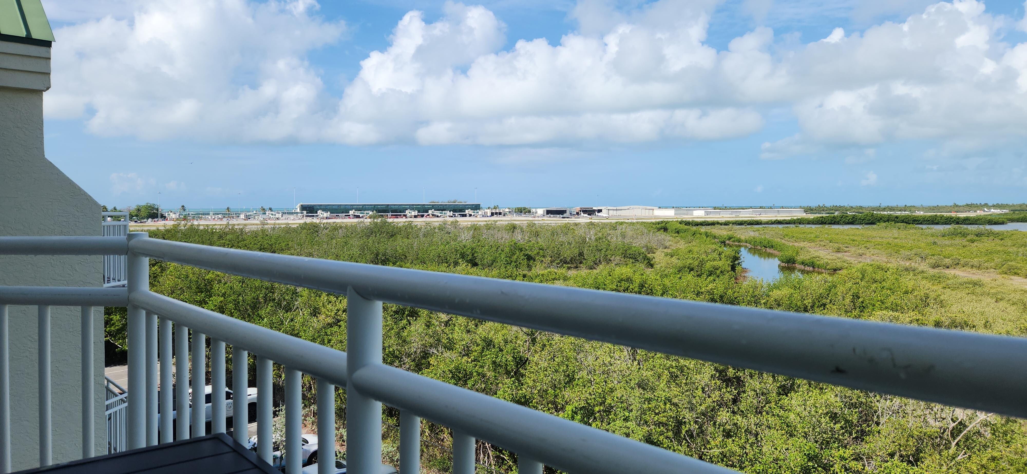 A view of Key West International Airport from our balcony