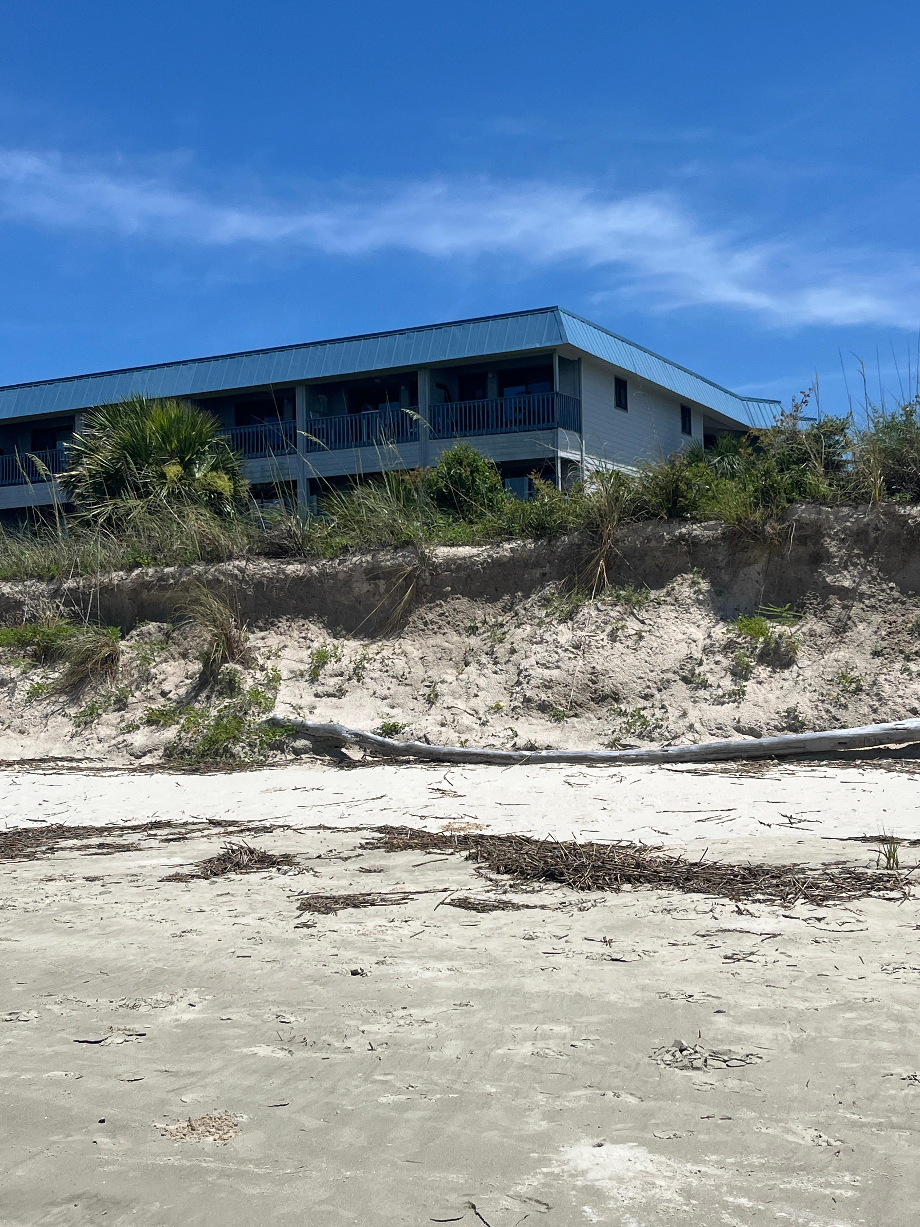 View of condo from the beach
