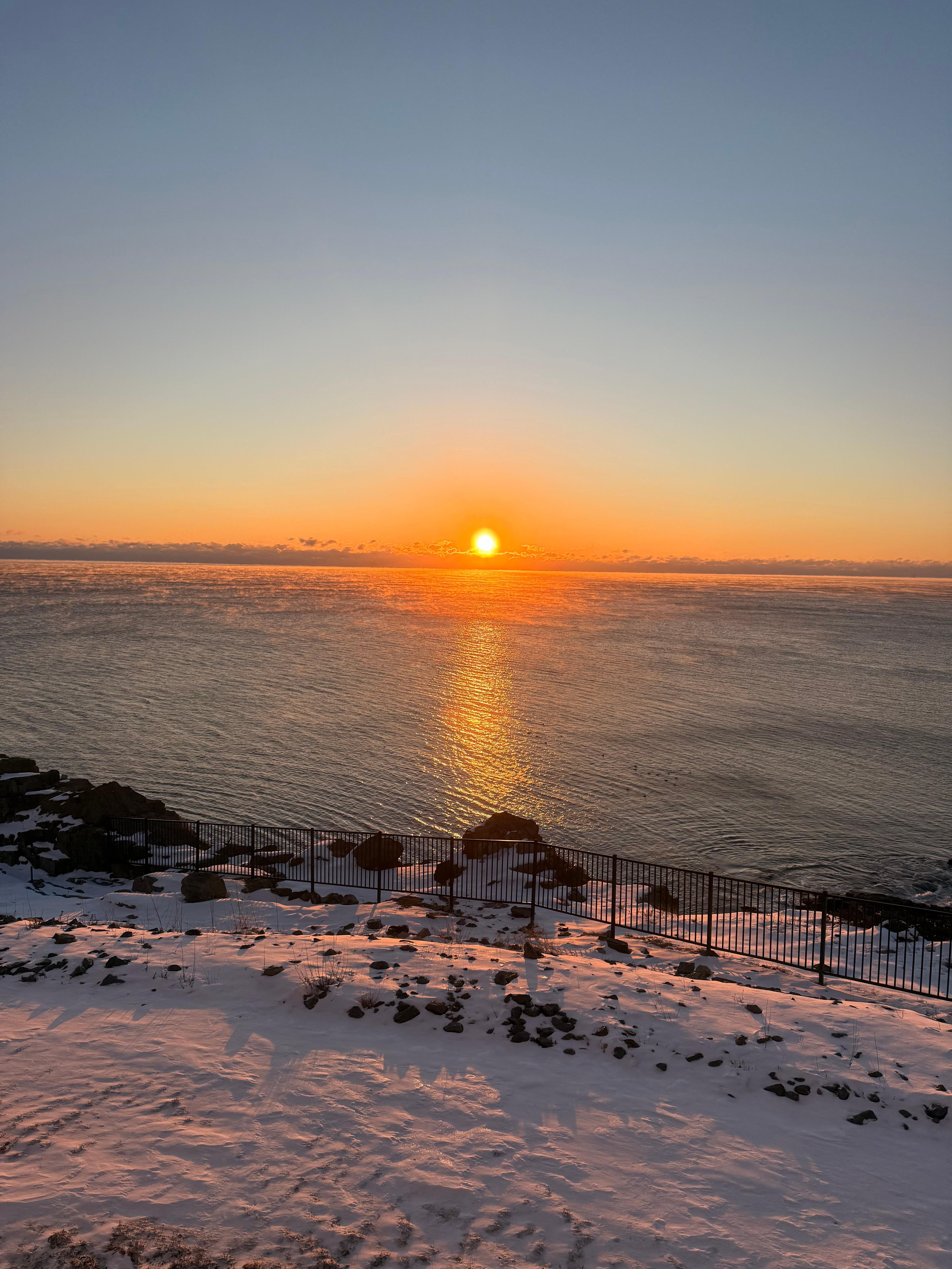The sunrise from the legends wing