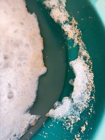 Toda esa basura salió de la tina